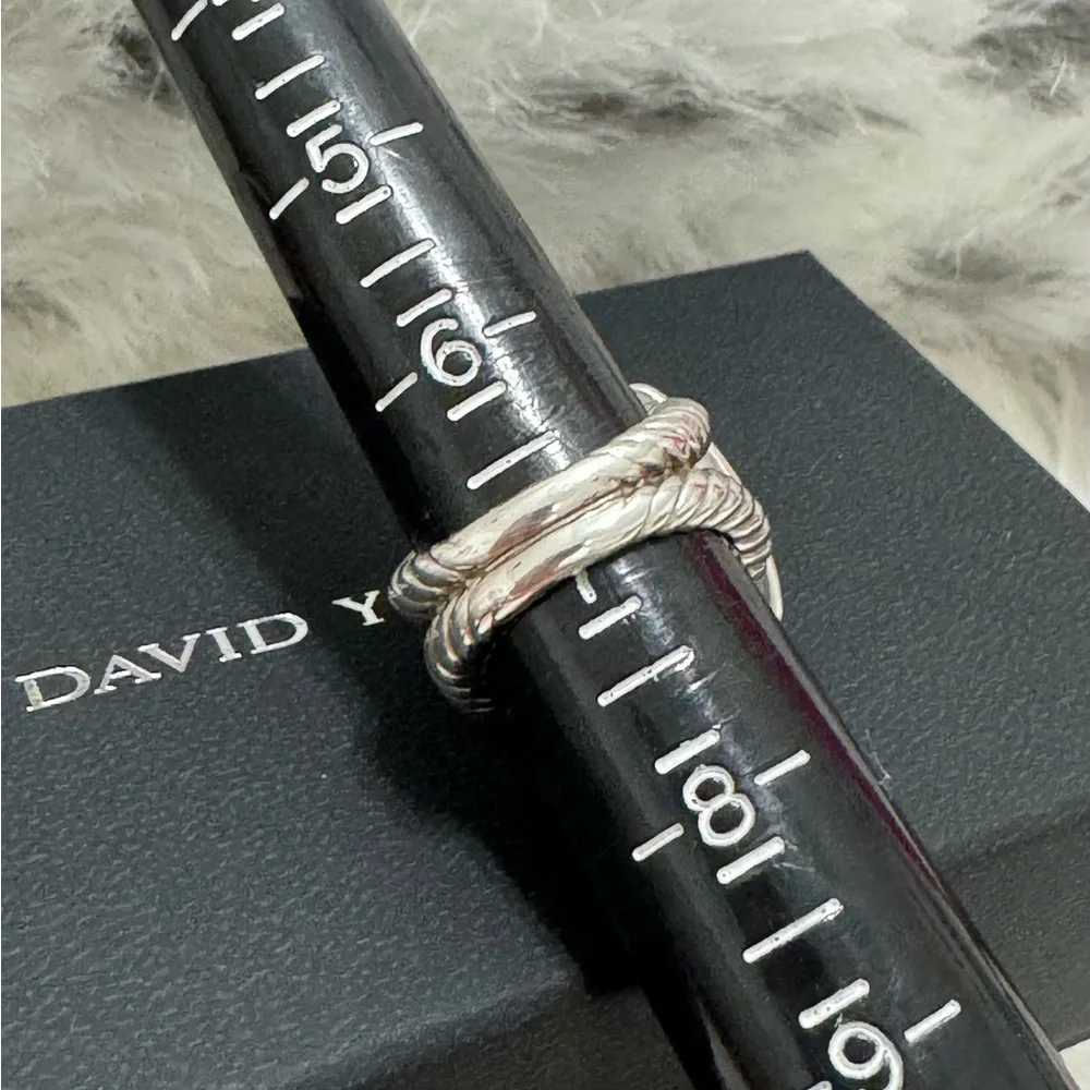 David Yurman Moonlight Ice Rhodolite Diamond Albion Ring